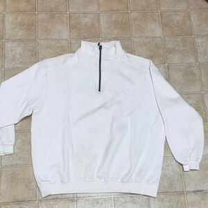PRINCESS CRUISES Escape Completely Men's White Half-Zip Sweater Size XL